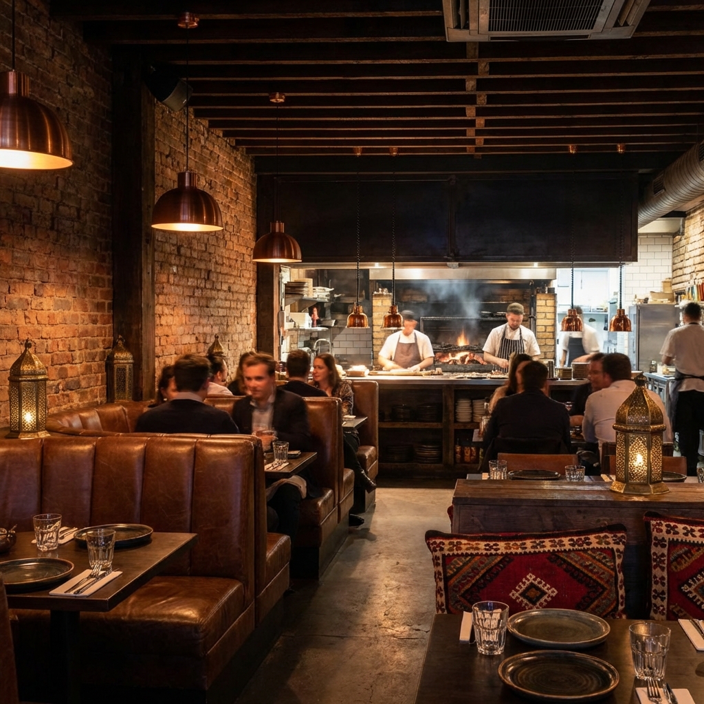 Downtown Steakhouse Restaurant Interior
